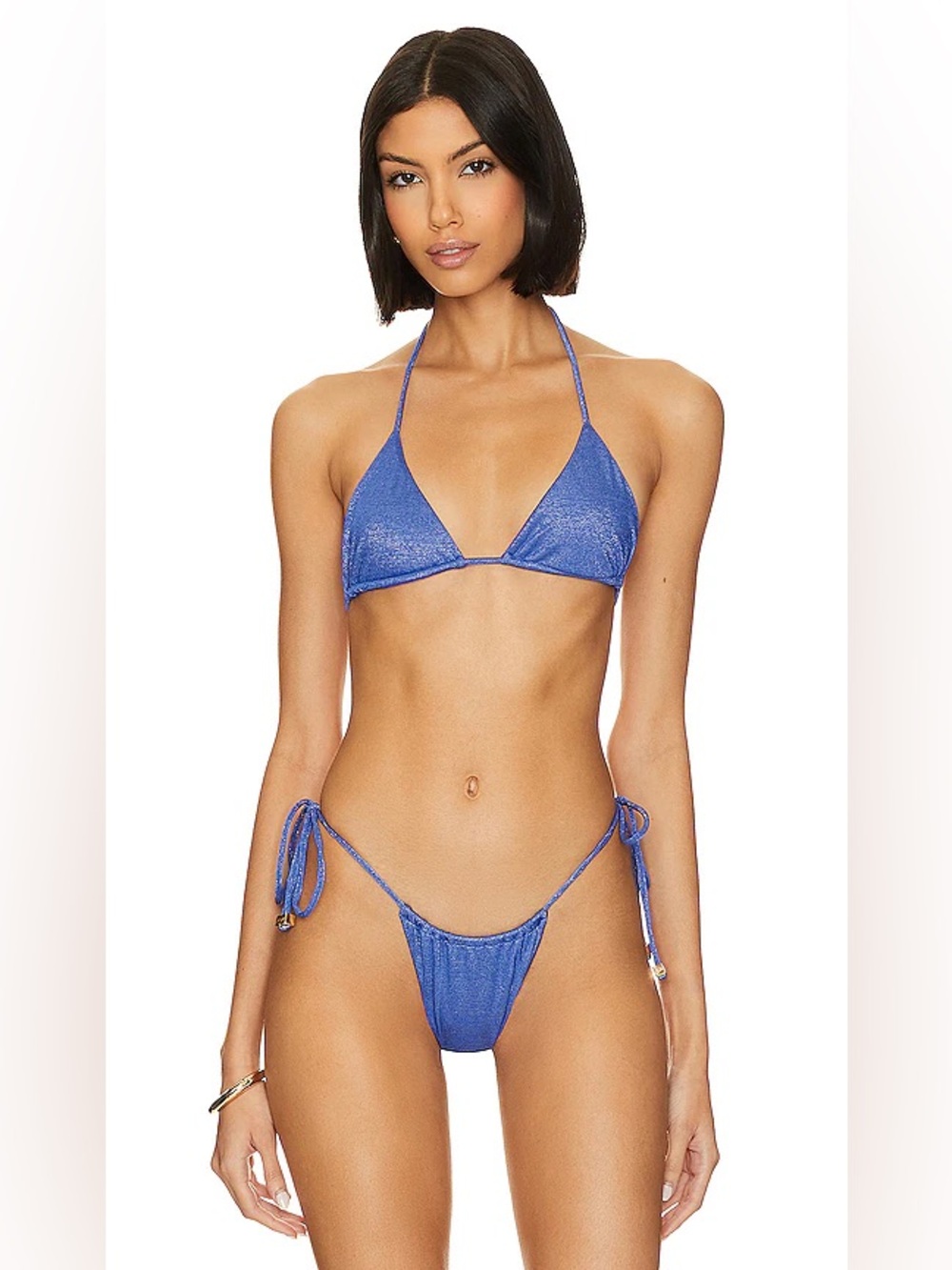 NWT VDM shimmering Baltic blue bikini set size small